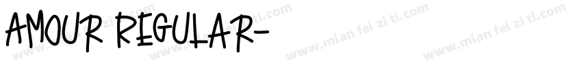 Amour Regular字体转换